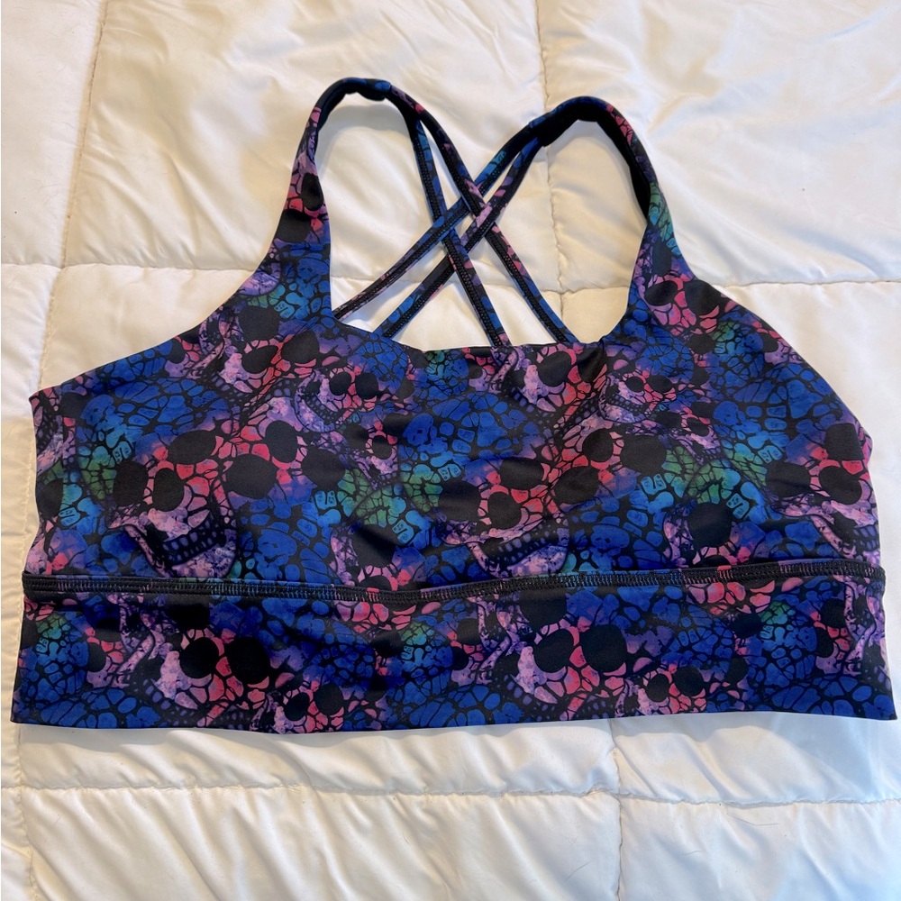 CVG Constantly Varied Gear Shattered Skulls Longline Bra size XL
